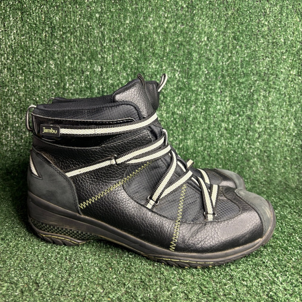 Jambu Storm WJ10ST001 All Terra Leather Gorpcore Hiking Boot Black Womens 11M